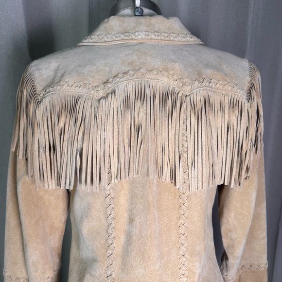 Panhandle Slim Vintage 100% Leather Western Fringe Jacket - Picture 6 of 9